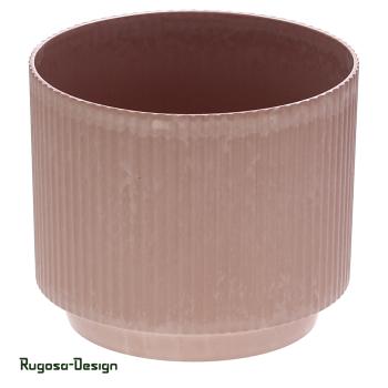 Melanin-Pflanztopf gerifftelt, rosa, d 17,5cm